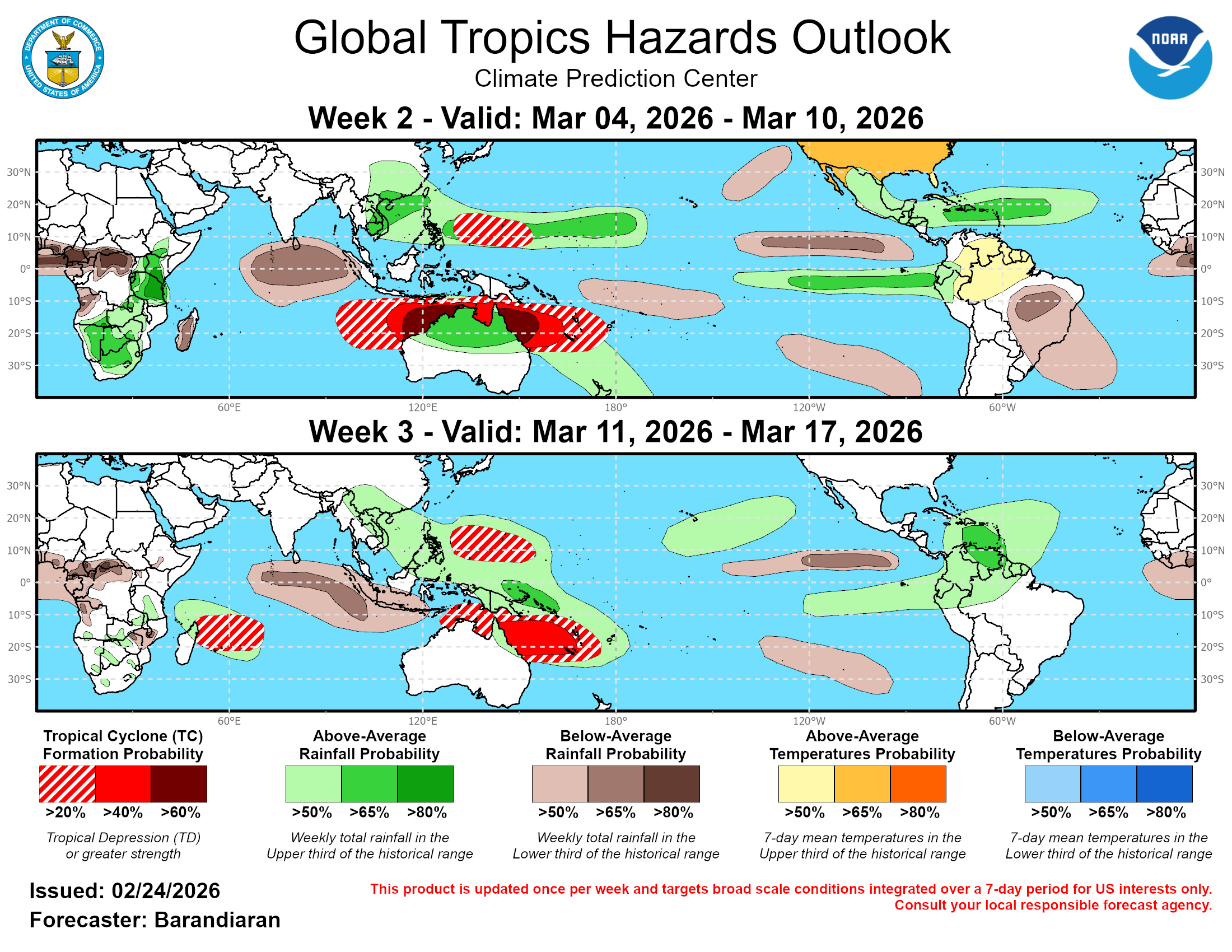 Global Tropics Hazard Outlook