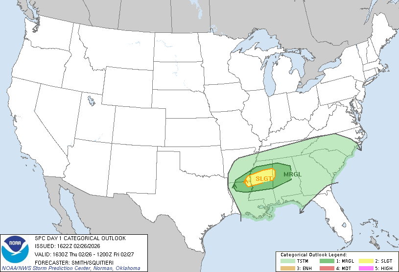Today's Tornado Risk