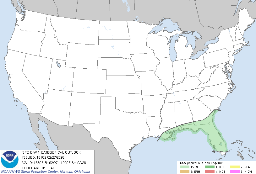 Today's Tornado Risk