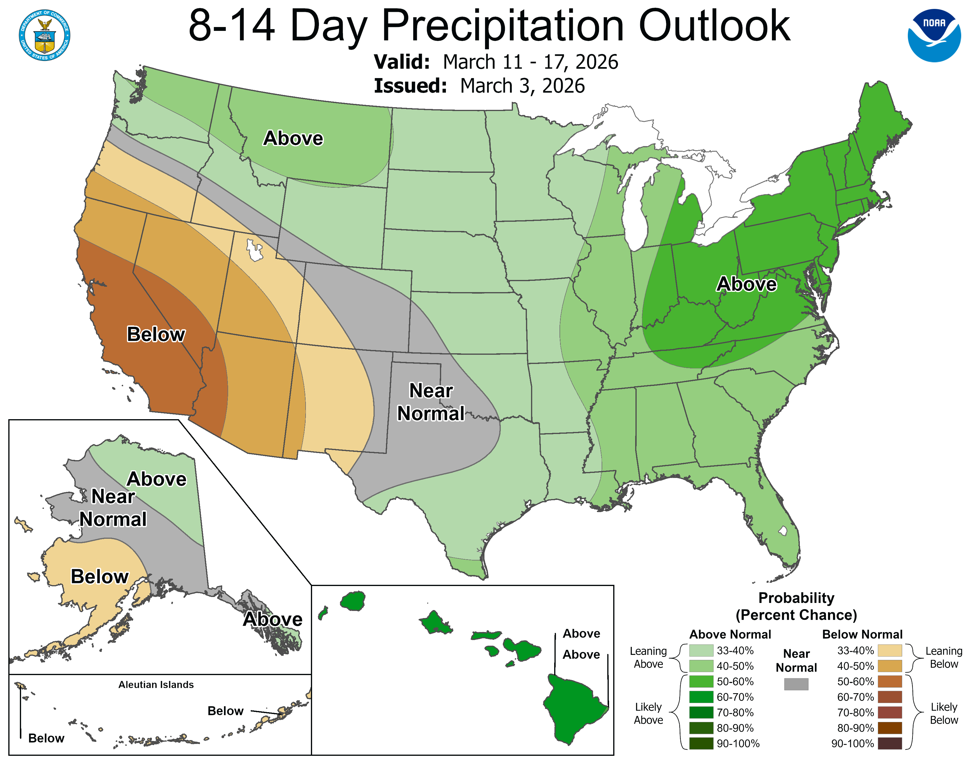 8-14 Day Precipitation Outlook
