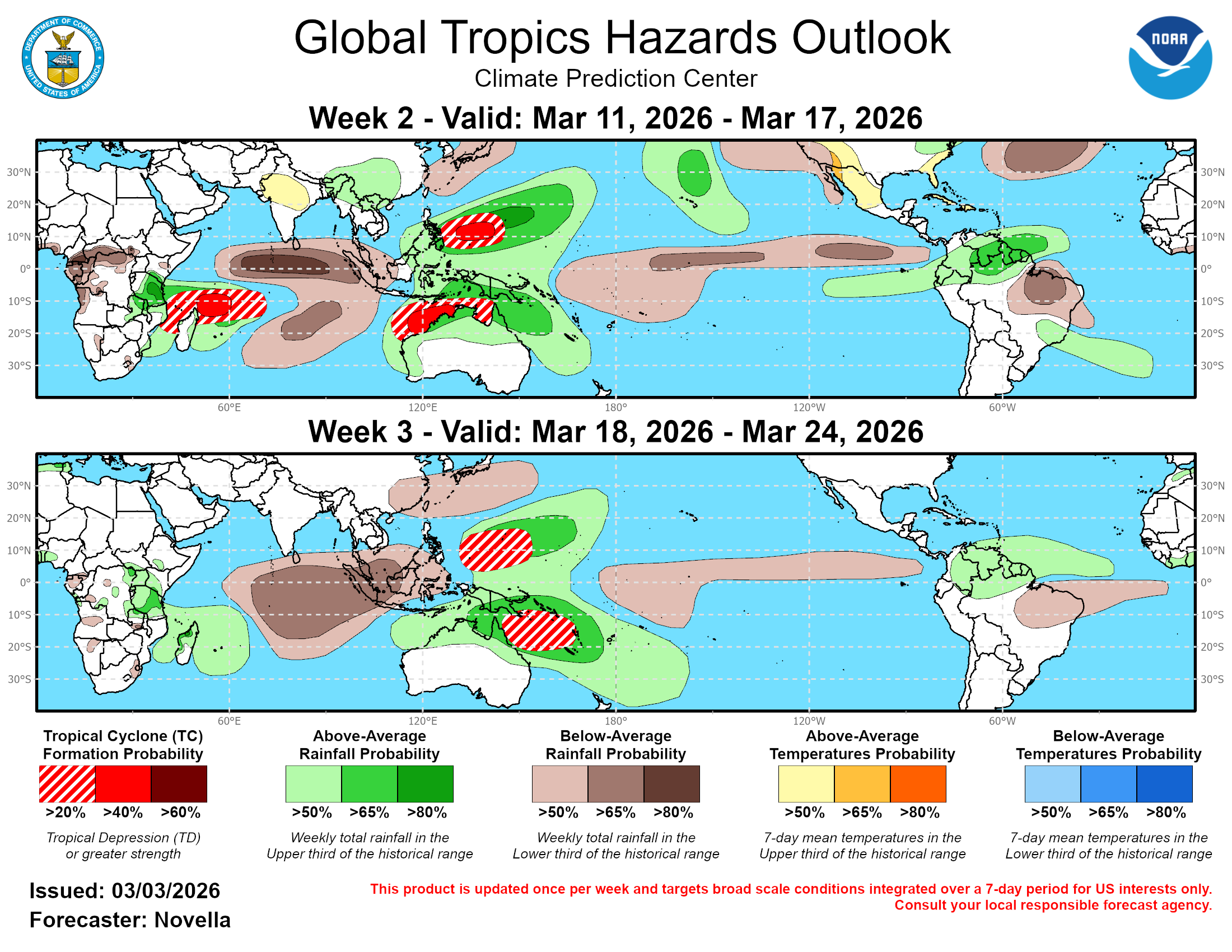 Global Tropics Hazard Outlook