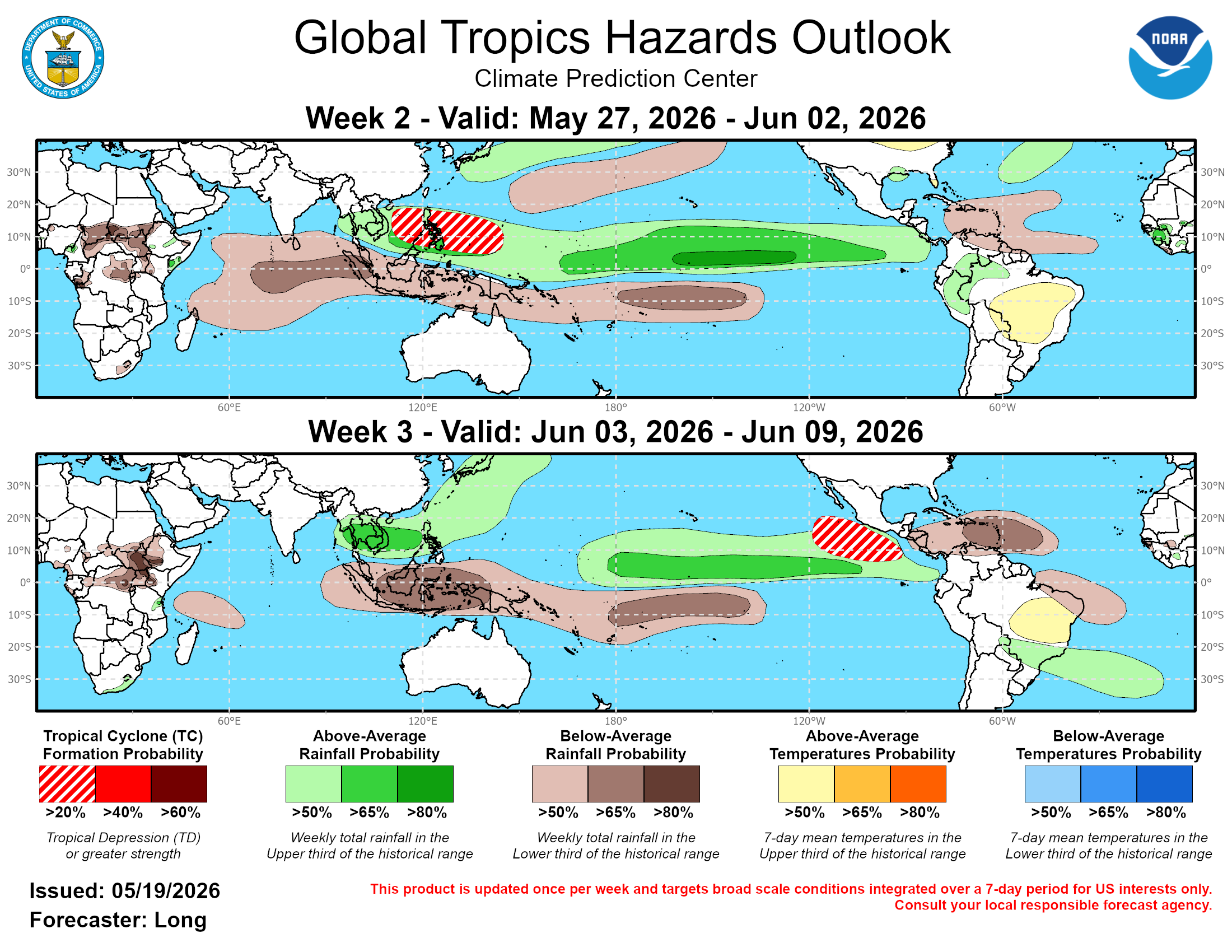Global Tropics Hazard Outlook