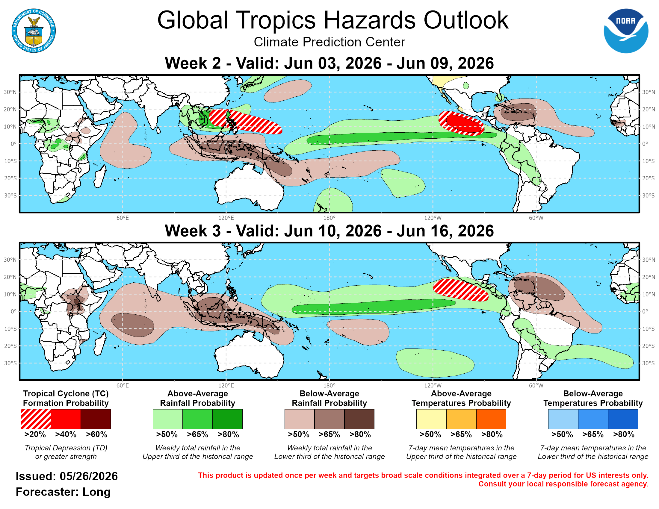 Global Tropics Hazard Outlook