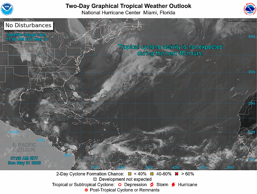 2 Day Tropical Weather Outlook