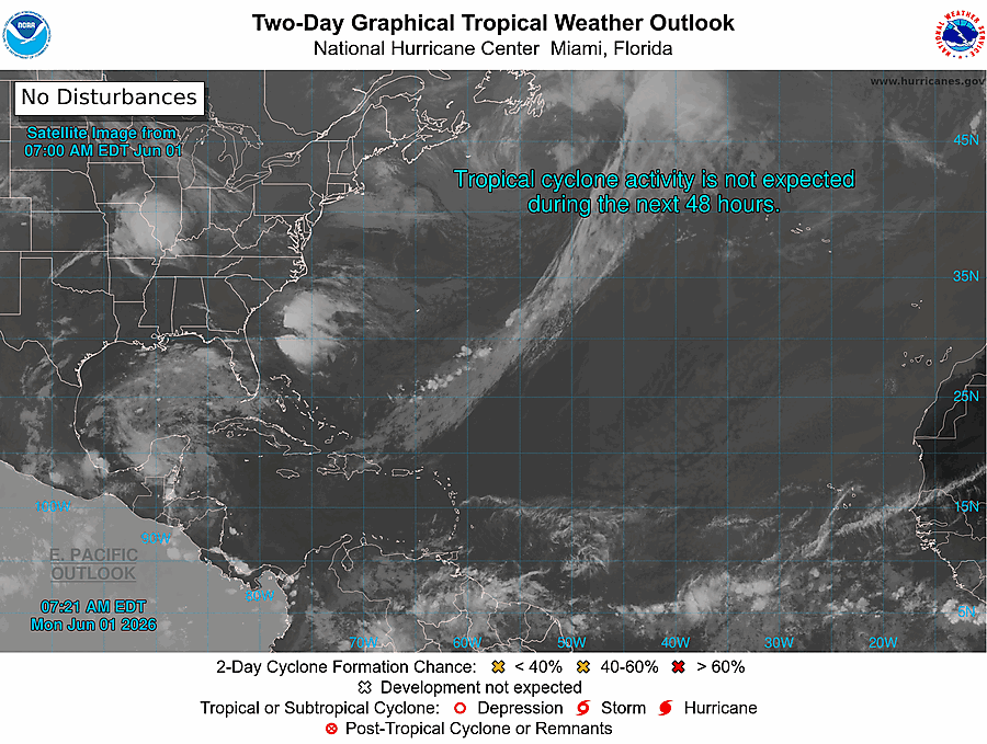 2 Day Tropical Weather Outlook