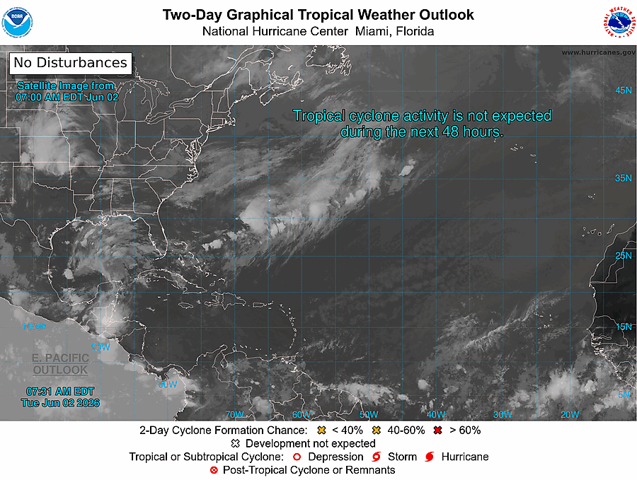 2 Day Tropical Weather Outlook