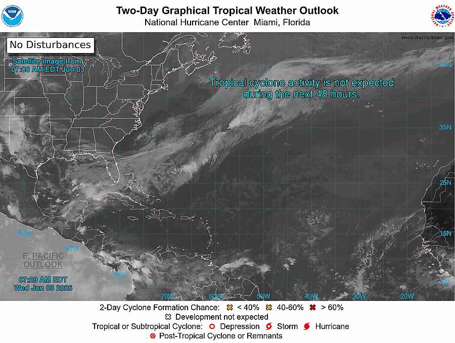 2 Day Tropical Weather Outlook