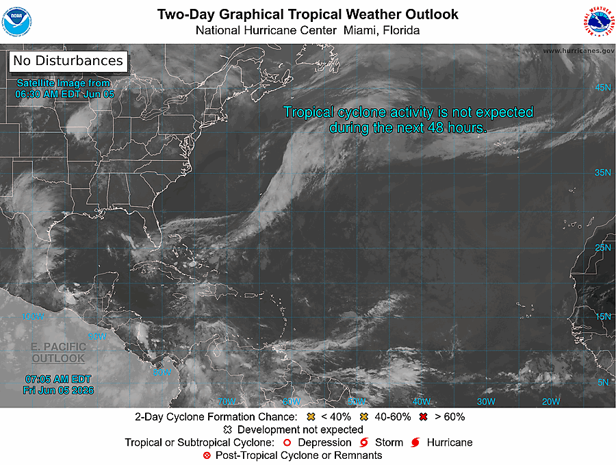 2 Day Tropical Weather Outlook