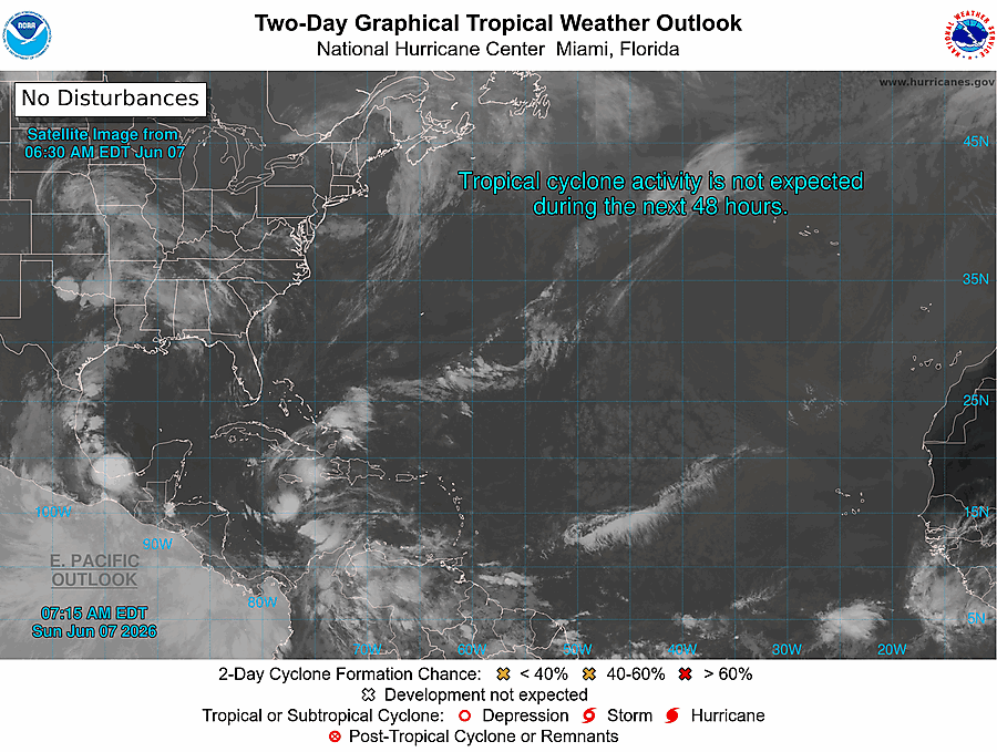 2 Day Tropical Weather Outlook