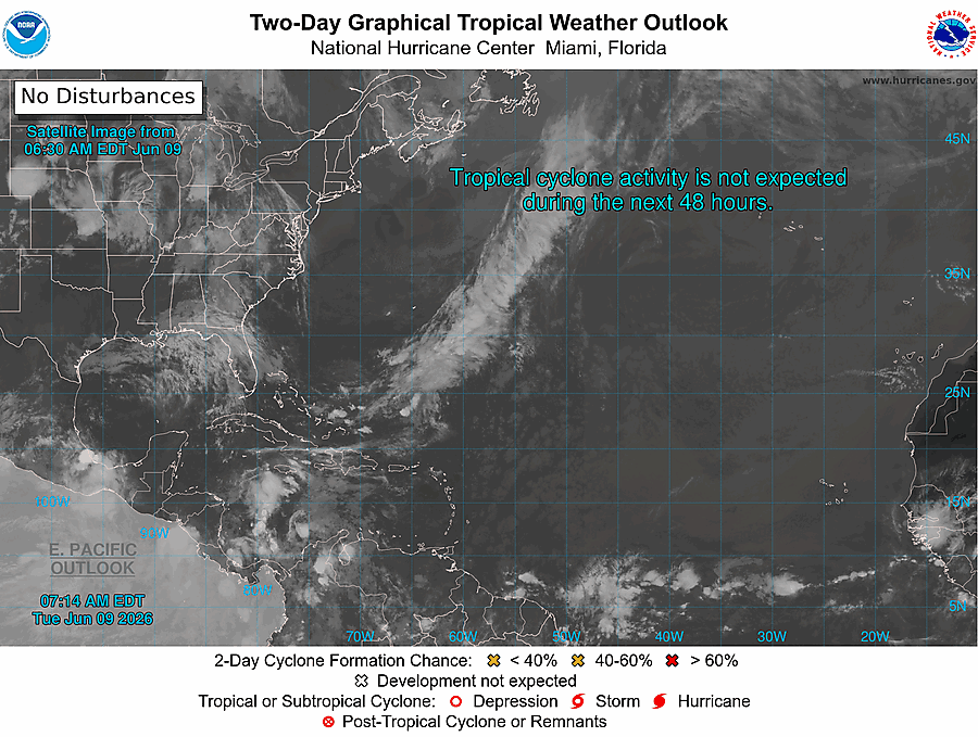 2 Day Tropical Weather Outlook
