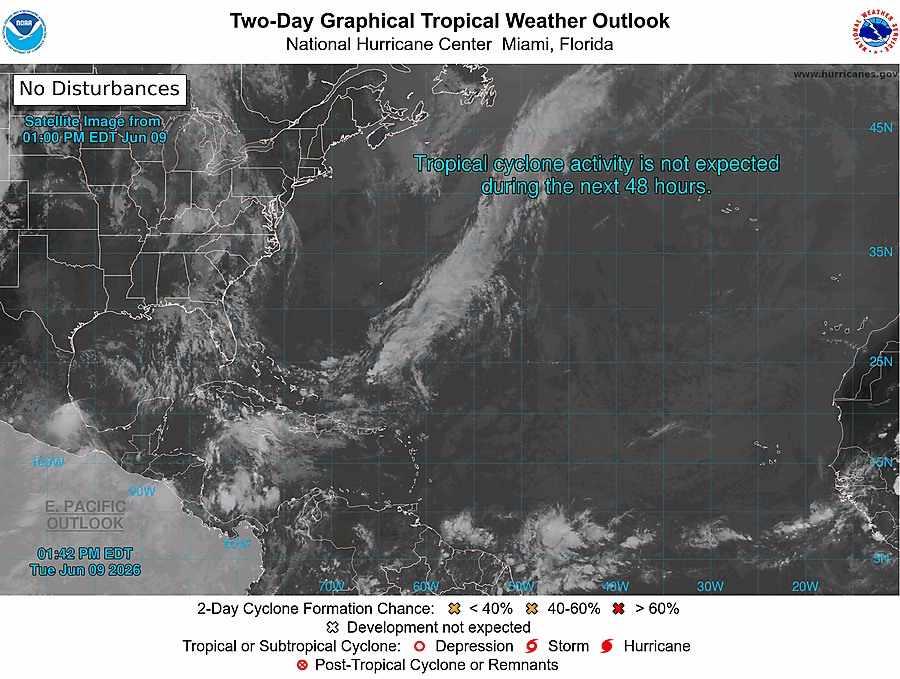 2 Day Tropical Weather Outlook