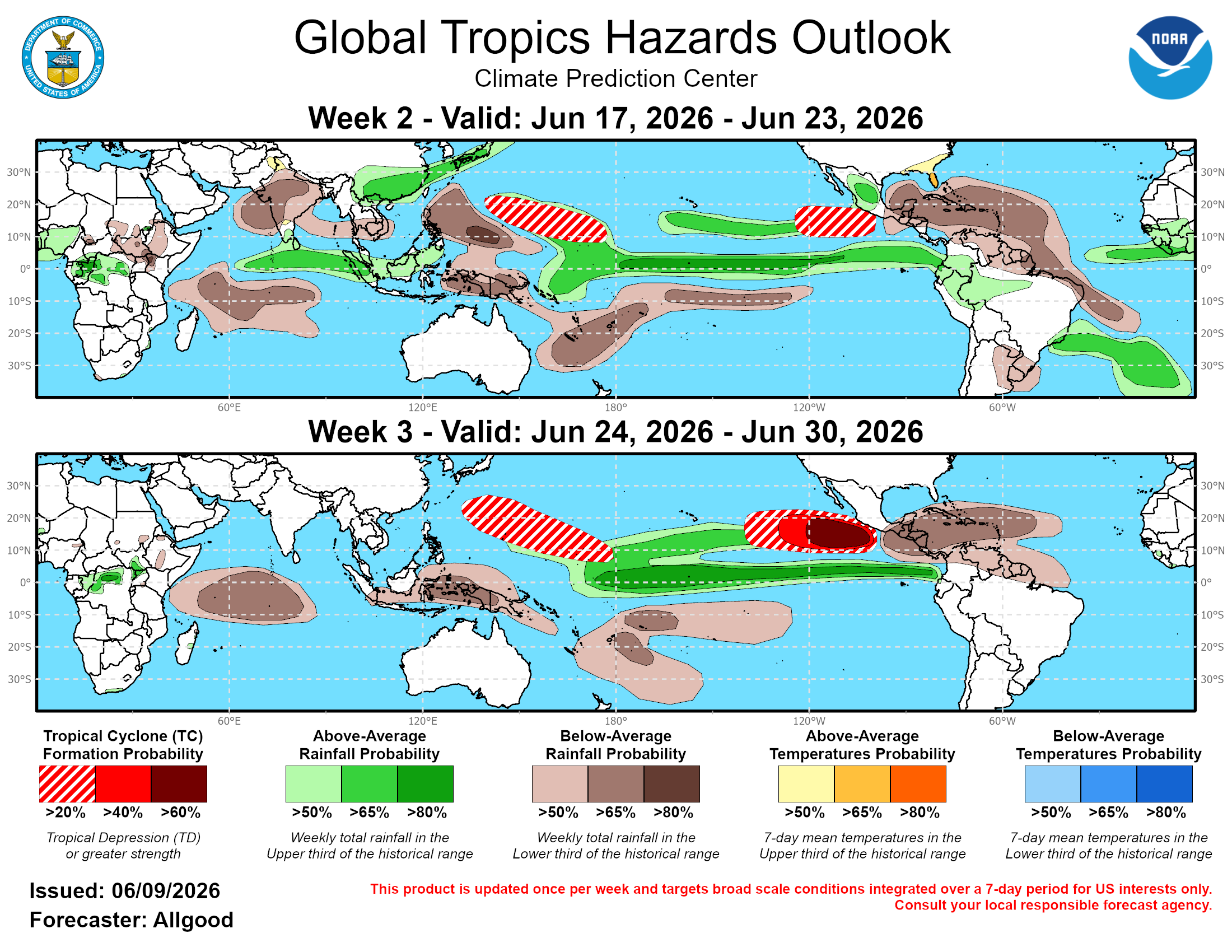 Global Tropics Hazard Outlook