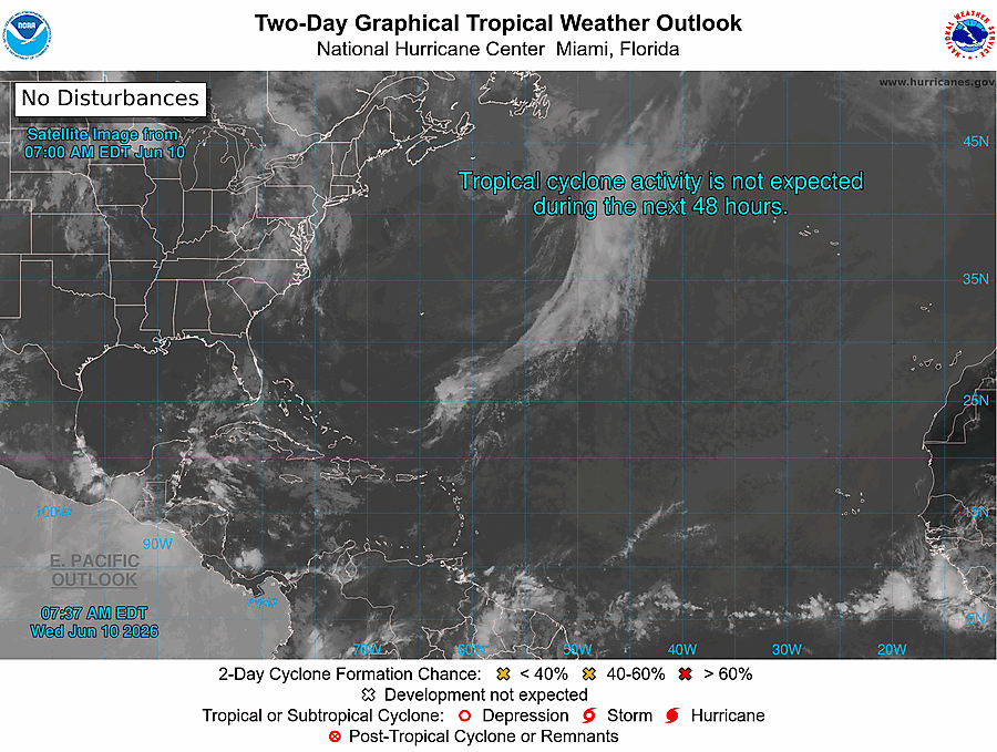2 Day Tropical Weather Outlook