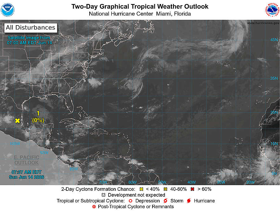 2 Day Tropical Weather Outlook