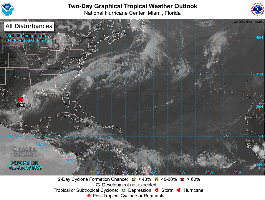 2 Day Tropical Weather Outlook