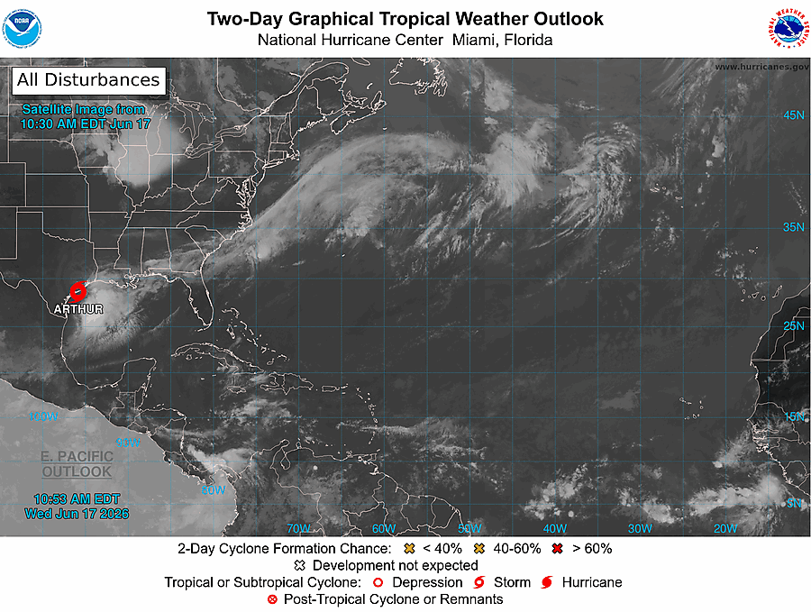 2 Day Tropical Weather Outlook