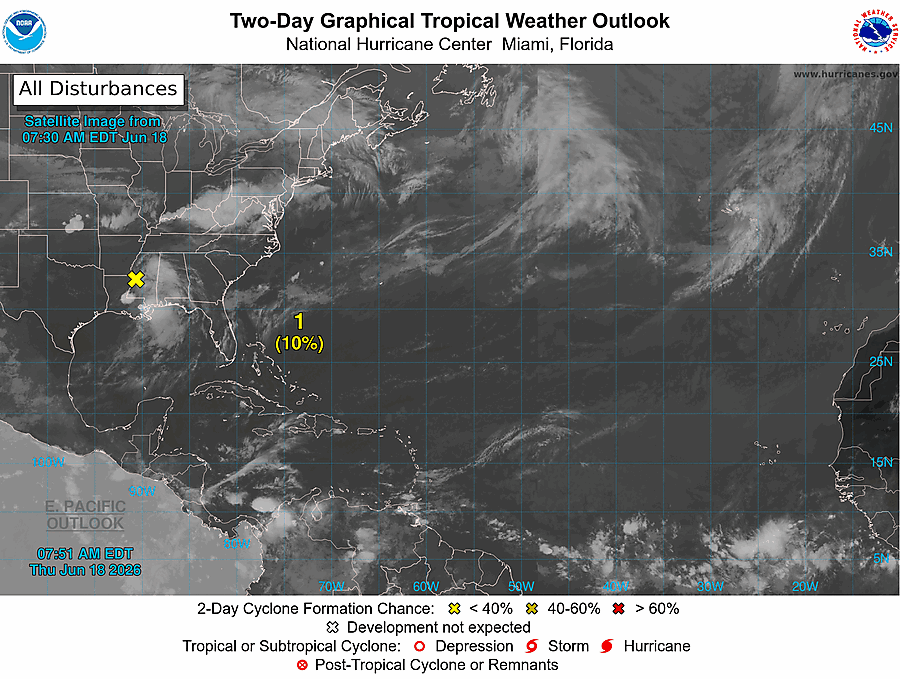 2 Day Tropical Weather Outlook