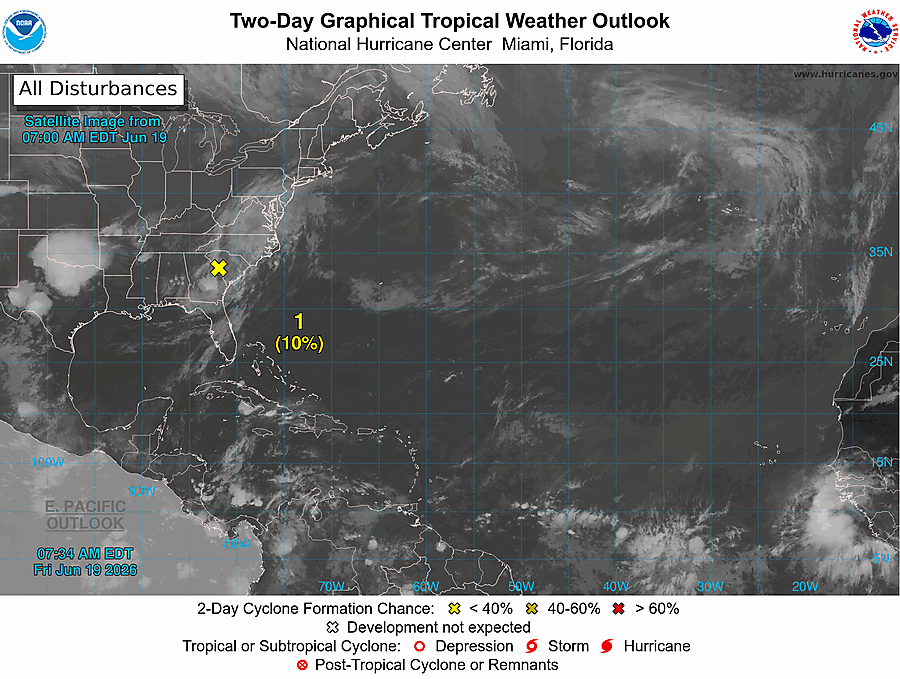 2 Day Tropical Weather Outlook