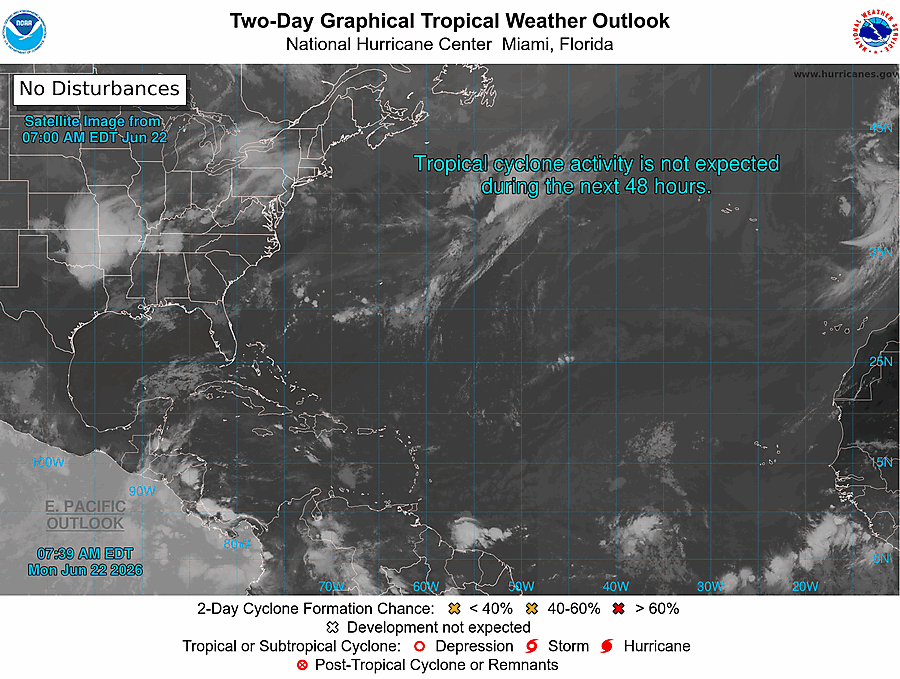 2 Day Tropical Weather Outlook