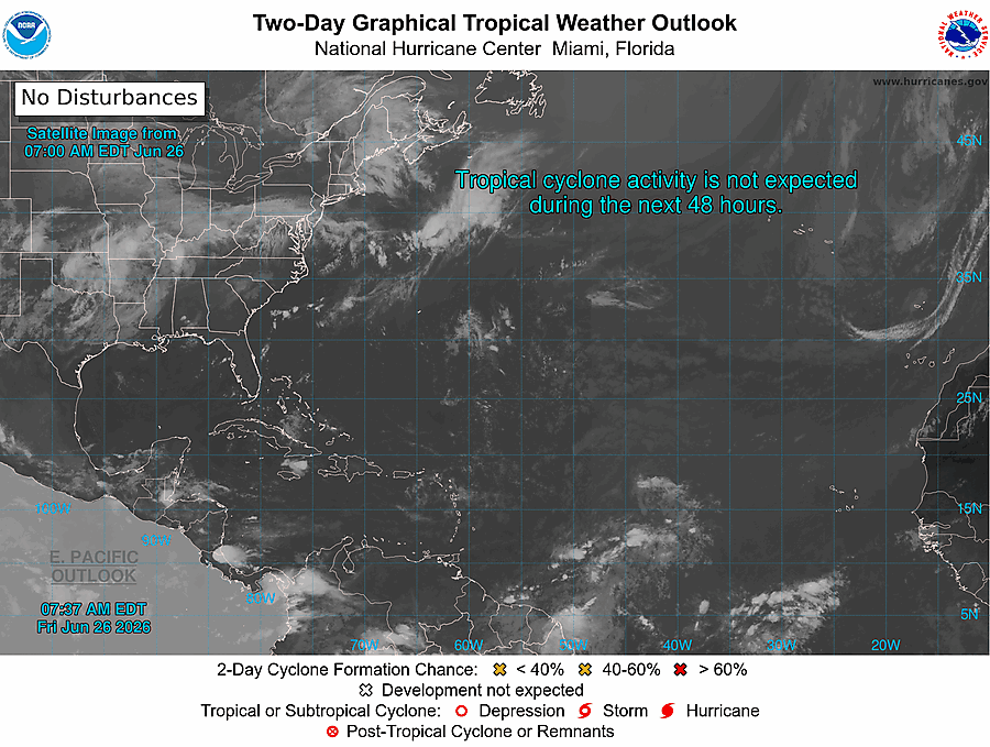 2 Day Tropical Weather Outlook
