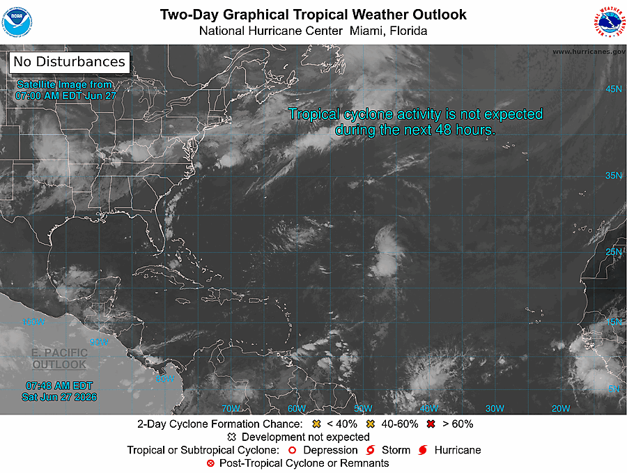2 Day Tropical Weather Outlook