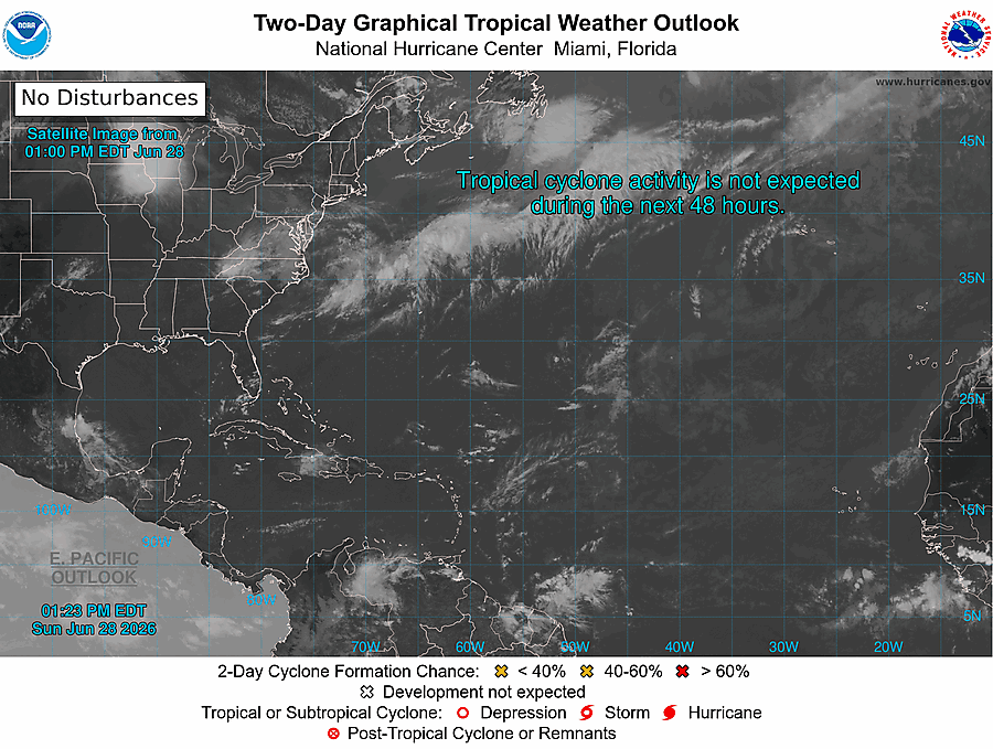 2 Day Tropical Weather Outlook