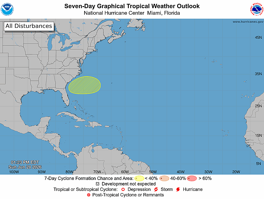 7 Day Tropical Weather Outlook