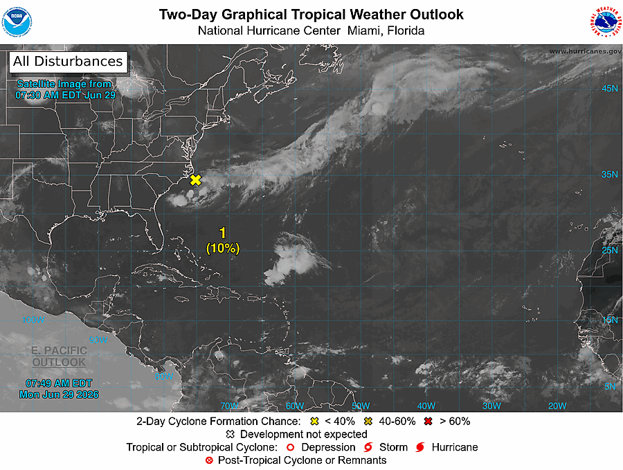 2 Day Tropical Weather Outlook