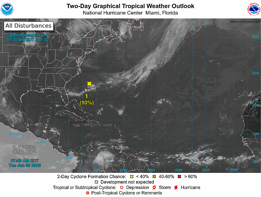2 Day Tropical Weather Outlook