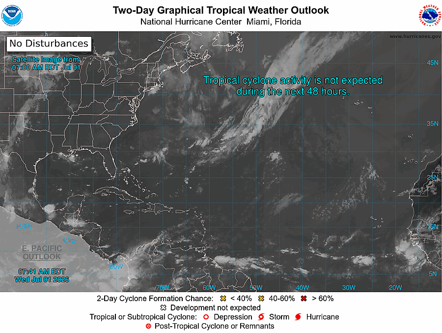 2 Day Tropical Weather Outlook