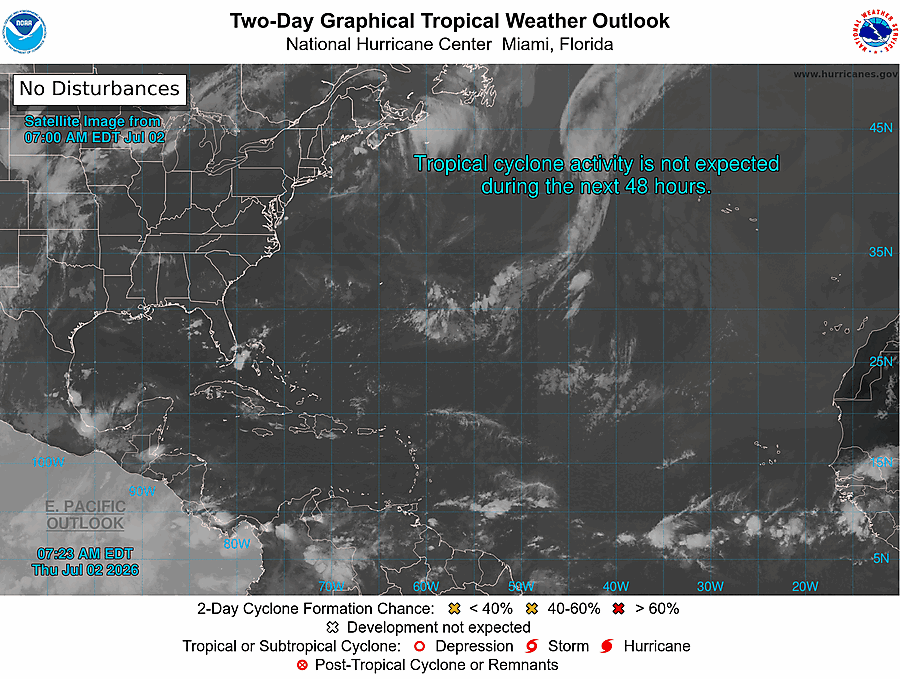 2 Day Tropical Weather Outlook