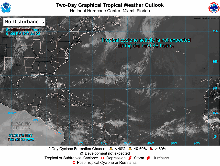 2 Day Tropical Weather Outlook