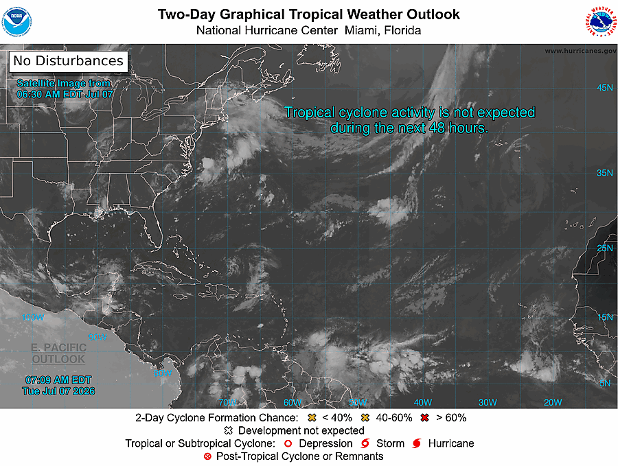 2 Day Tropical Weather Outlook