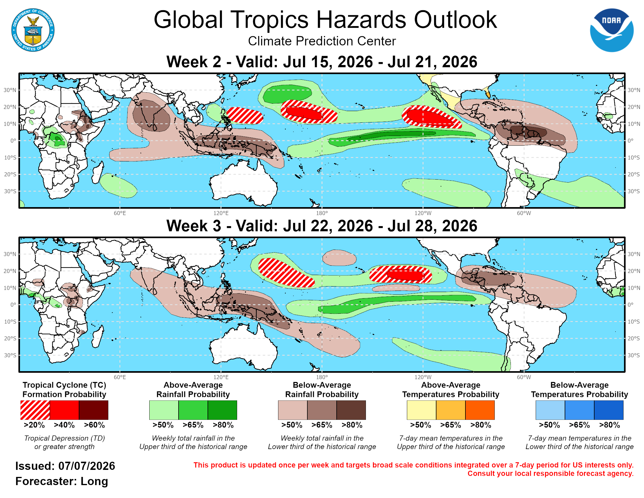 Global Tropics Hazard Outlook