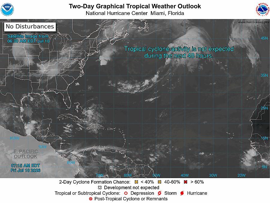 2 Day Tropical Weather Outlook