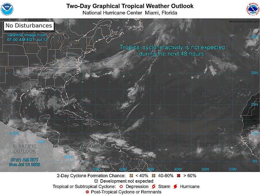 2 Day Tropical Weather Outlook