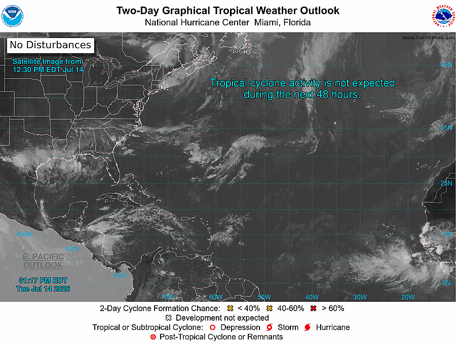 2 Day Tropical Weather Outlook