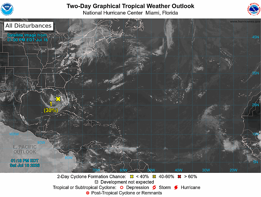 2 Day Tropical Weather Outlook