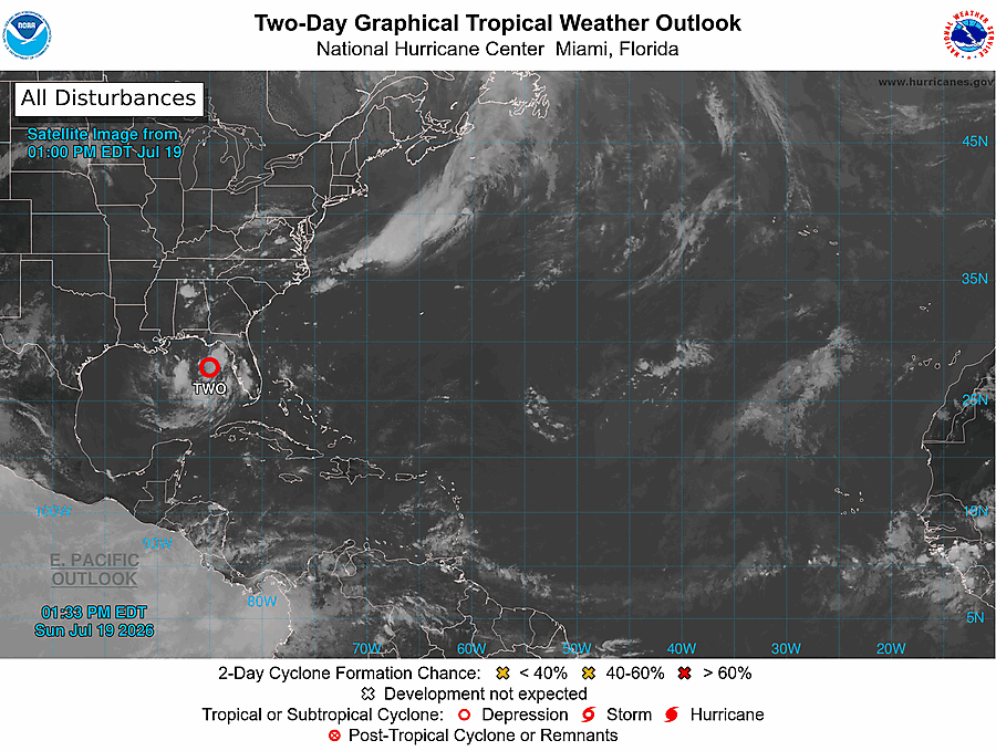 2 Day Tropical Weather Outlook