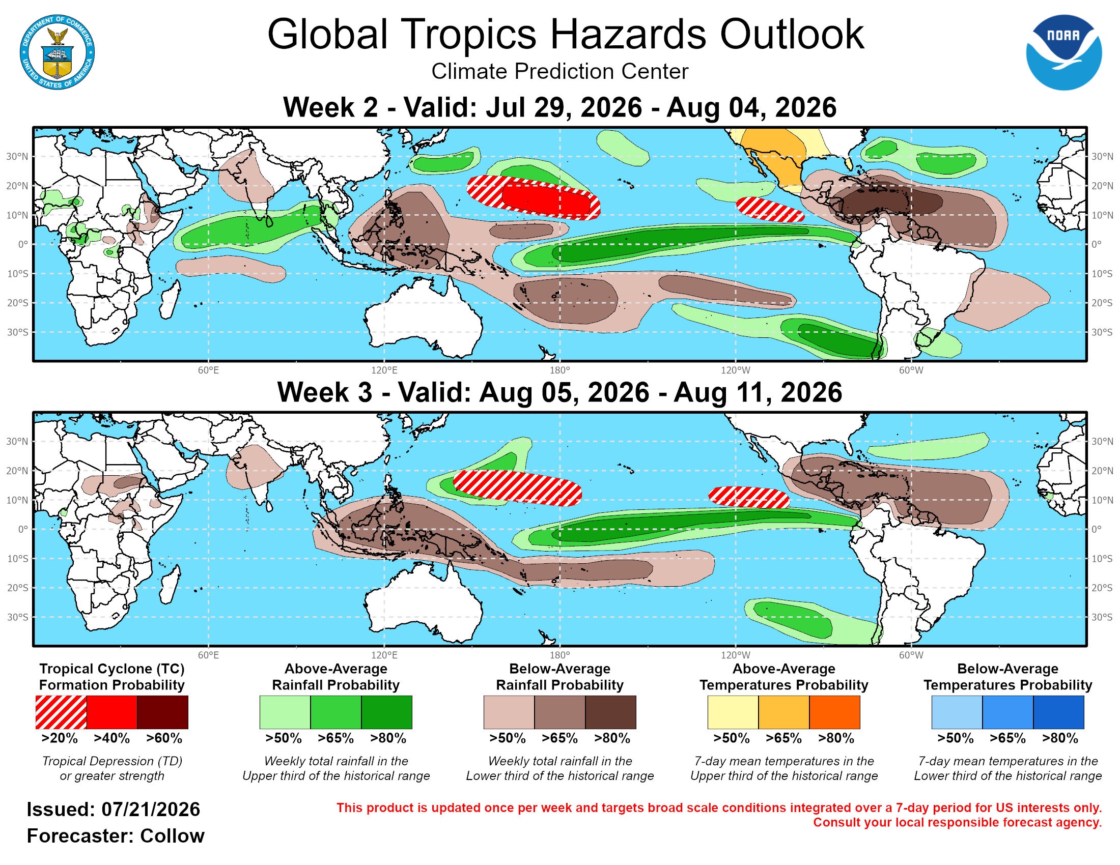 Global Tropics Hazard Outlook