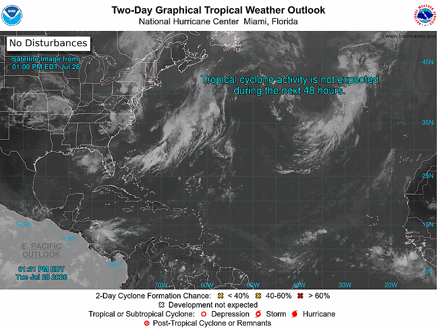 2 Day Tropical Weather Outlook