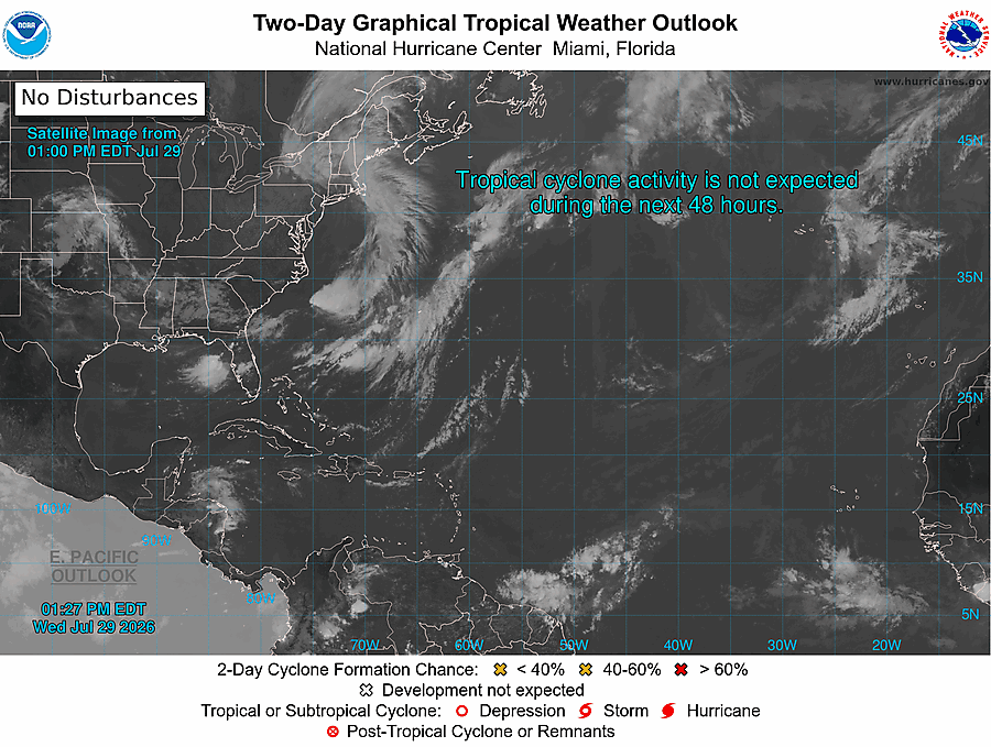 2 Day Tropical Weather Outlook