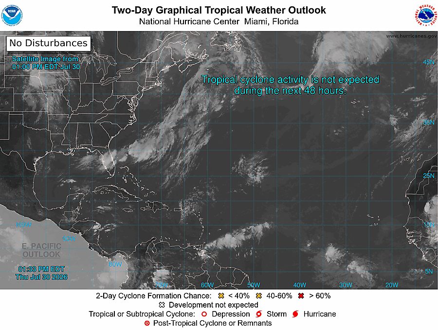 2 Day Tropical Weather Outlook