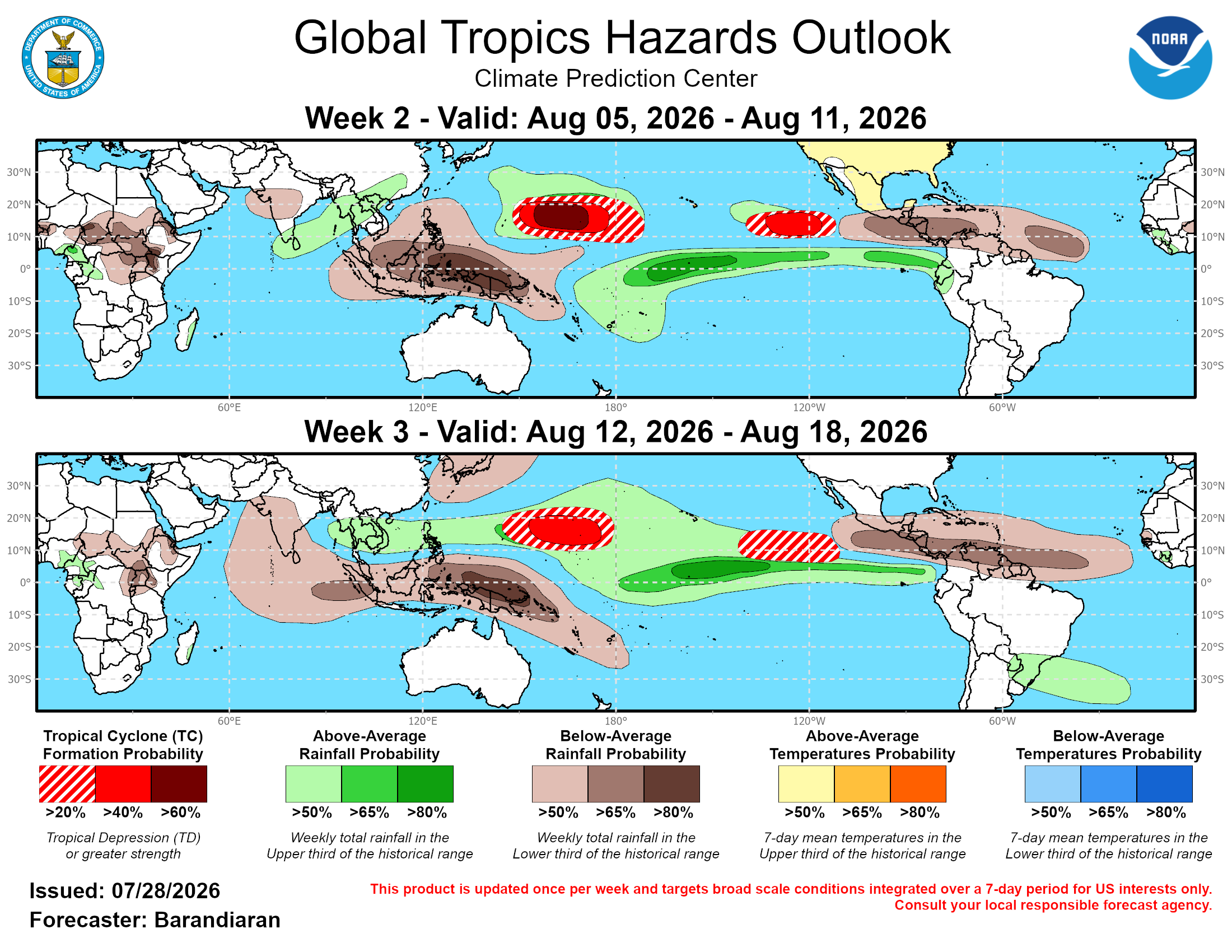 Global Tropics Hazard Outlook