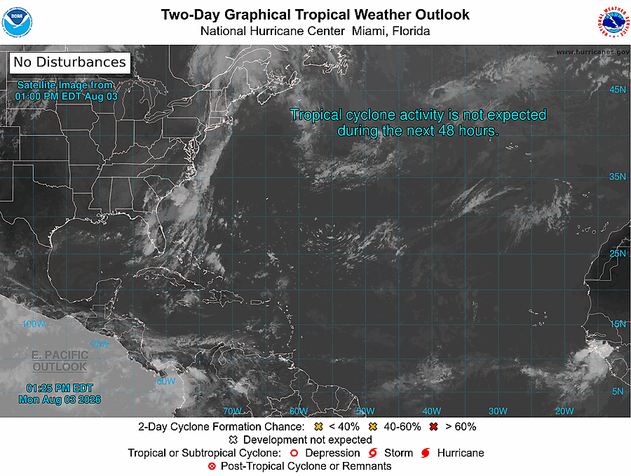 2 Day Tropical Weather Outlook