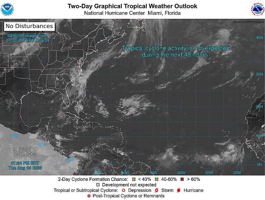 2 Day Tropical Weather Outlook