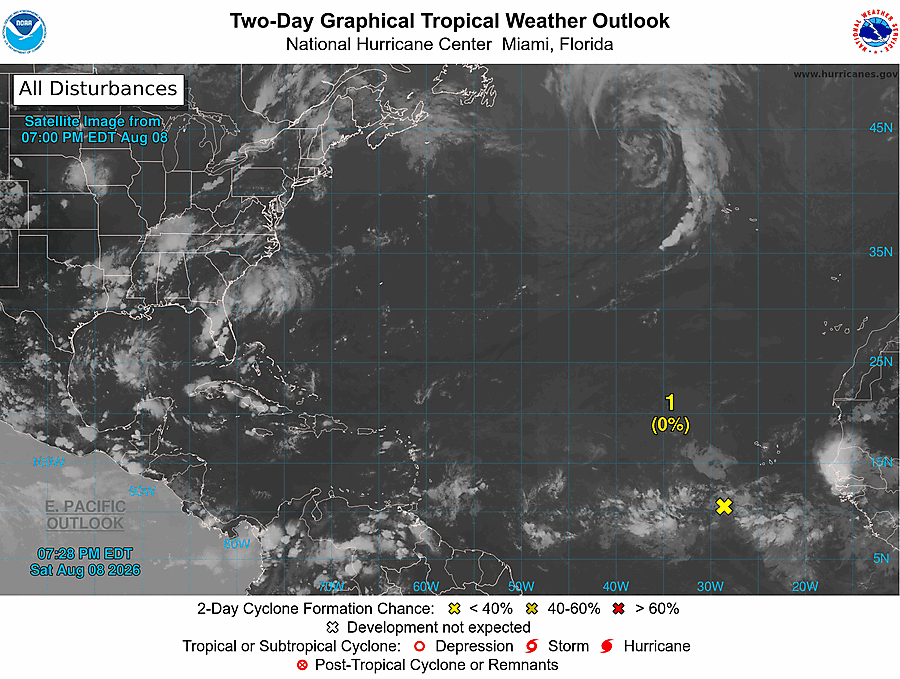 2 Day Tropical Weather Outlook