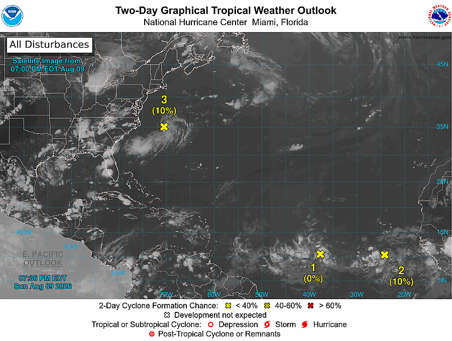 2 Day Tropical Weather Outlook