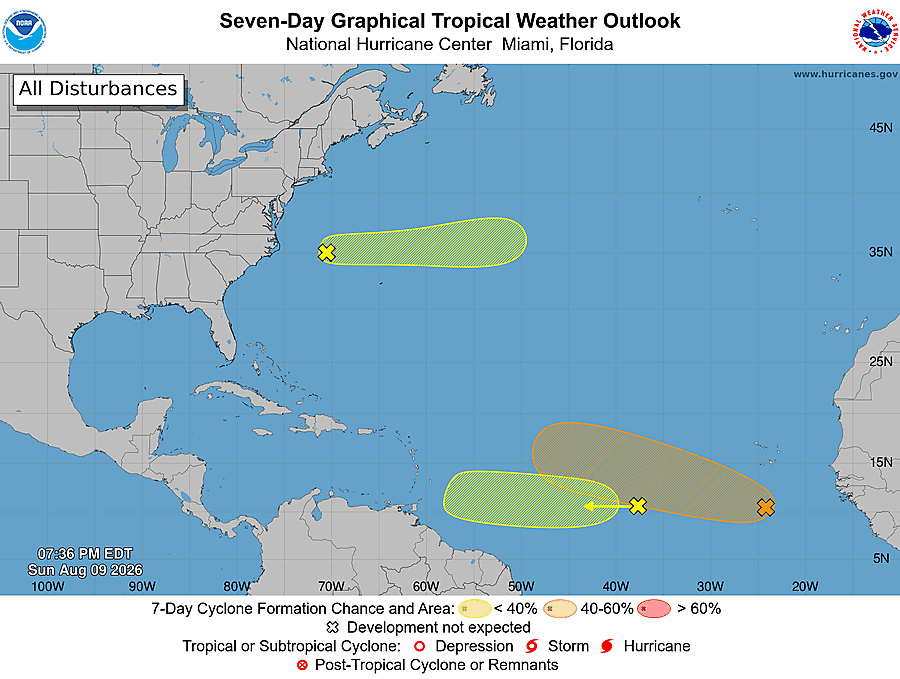 7 Day Tropical Weather Outlook