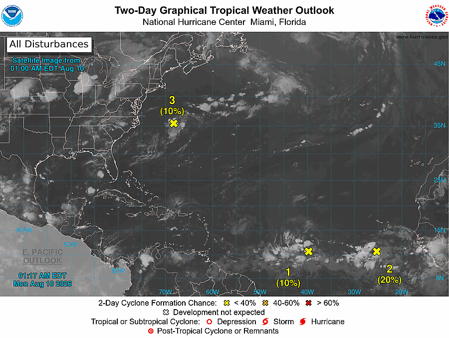 2 Day Tropical Weather Outlook